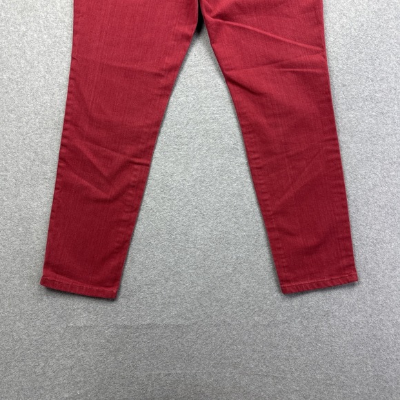 Ann Taylor Loft Women's Red Jeans Modern Straight Size 10 - Picture 5 of 9